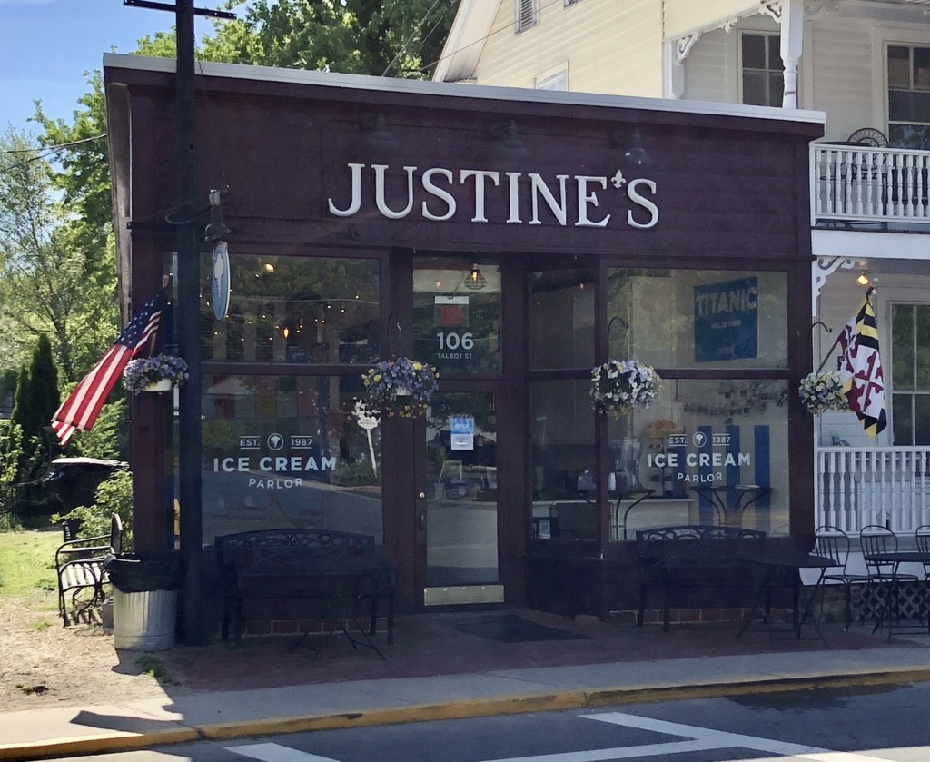 Justine's Ice Cream - Day Trip to St. Michaels