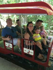 Family on Burke Lake Park Miniature Train