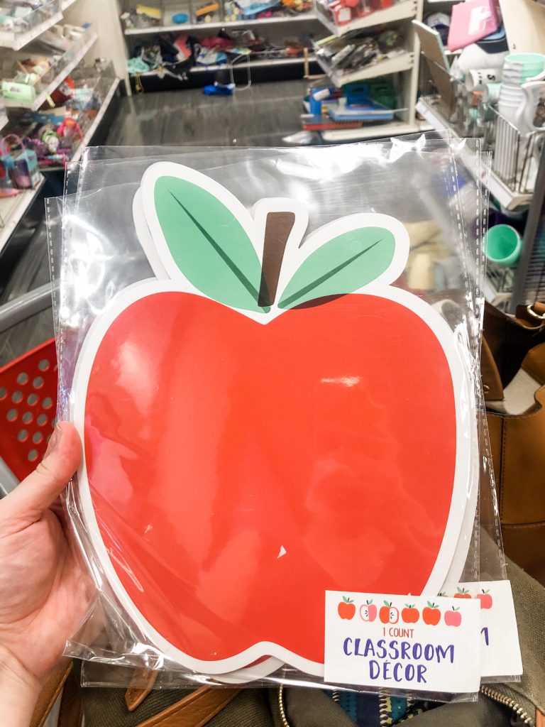 Apple prop for back to school pictures