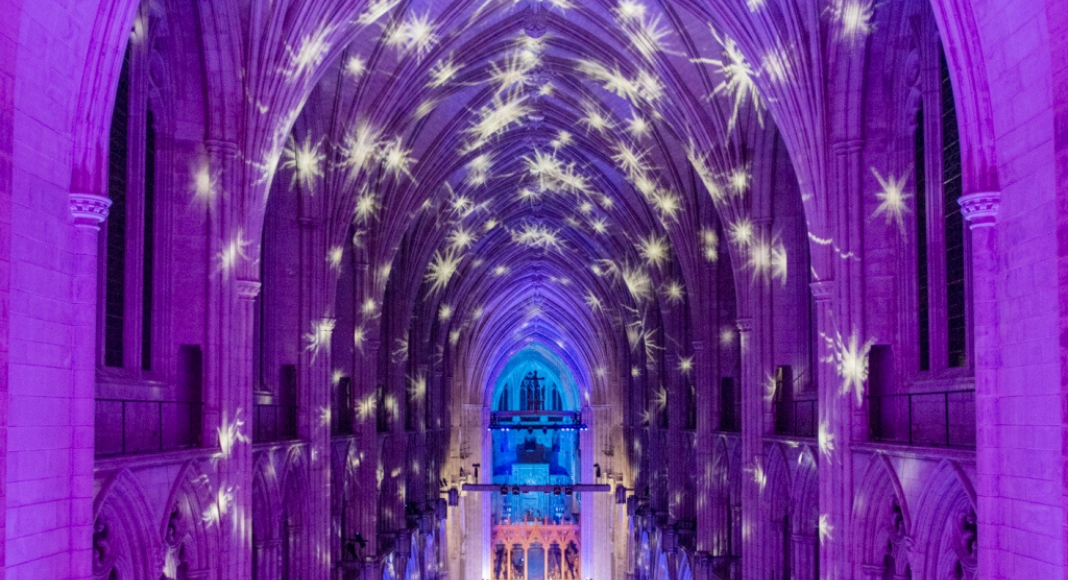 Experience the National Cathedral's Holiday Light Spectacular