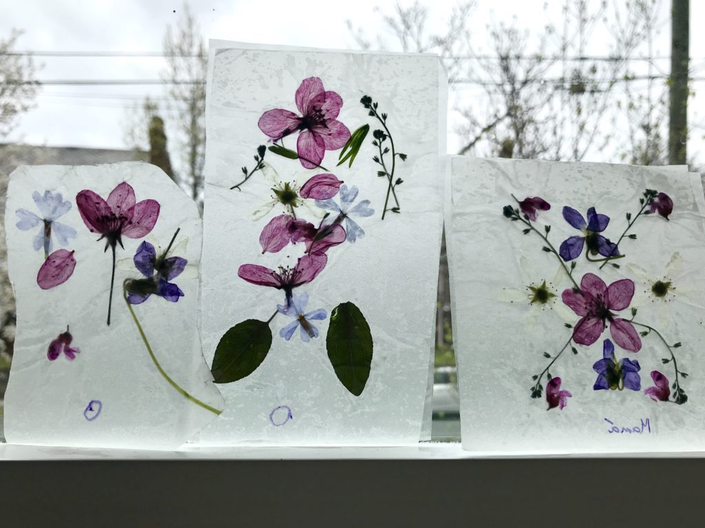 Spring window decorations make a great gift for family faraway