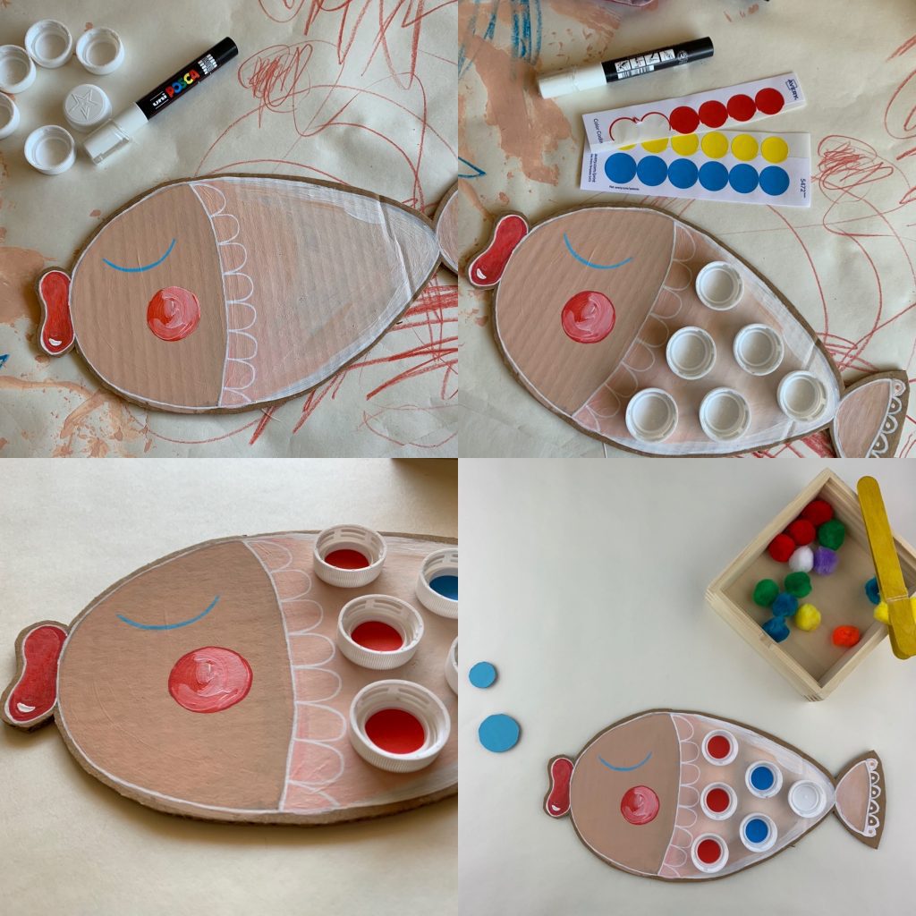 Upcycled Fish Activity for Toddlers