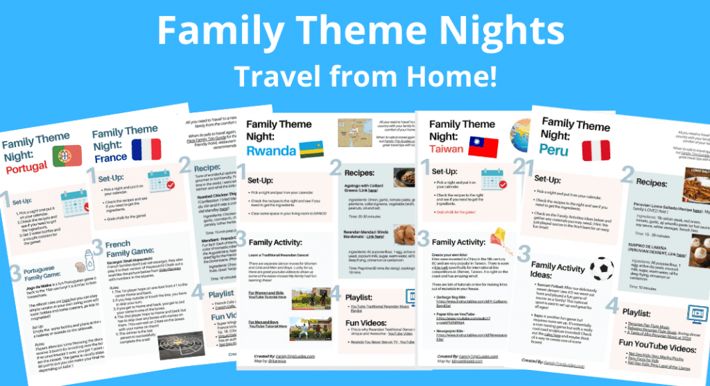 Family travel theme night pdfs 