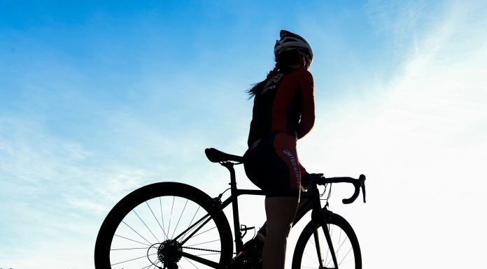 female bike rider