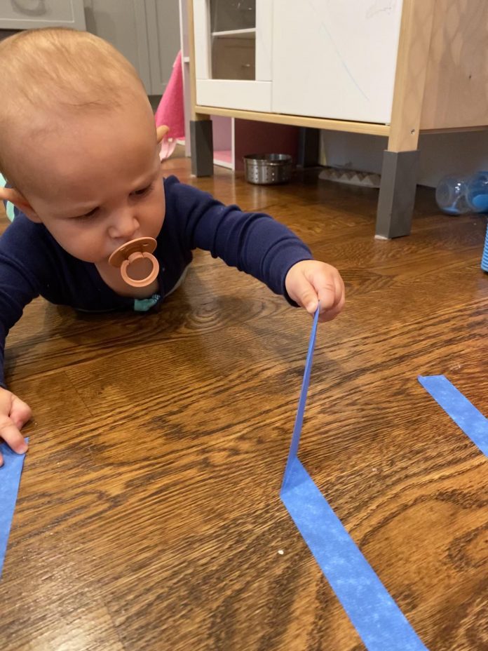 7 Painter's Tape Toddler Activities: Babies to Big Kids