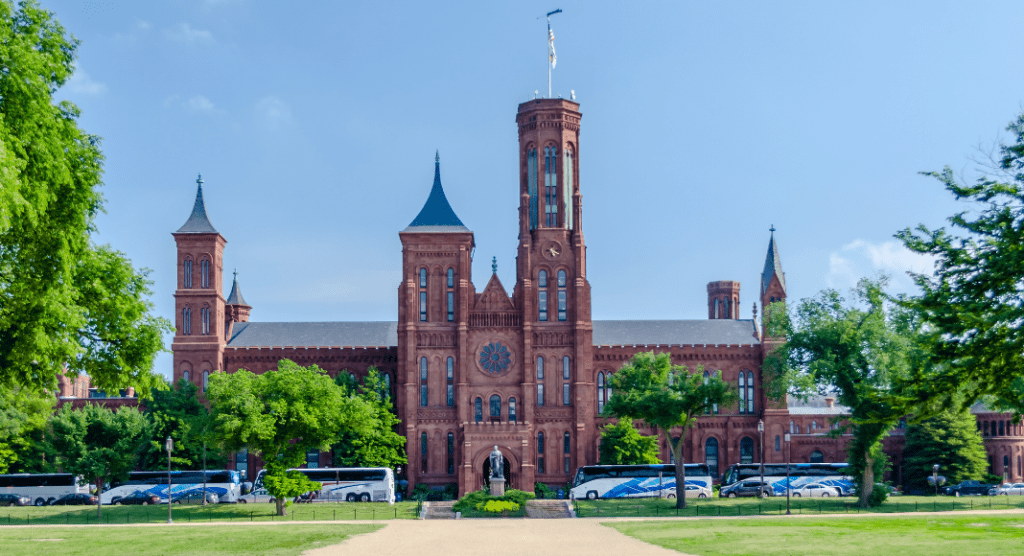 The Smithsonian Institution Building (a.k.a. The Castle) on D.C.'s Mall.