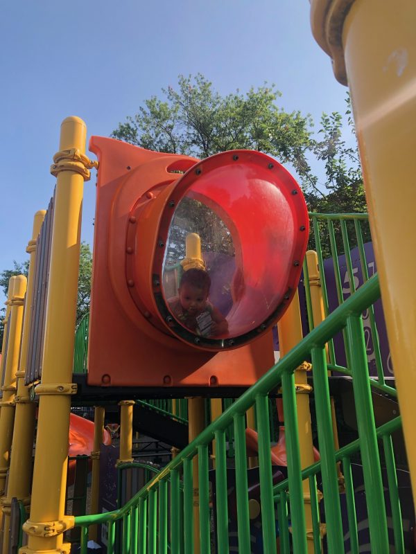 let children take risks at the playground