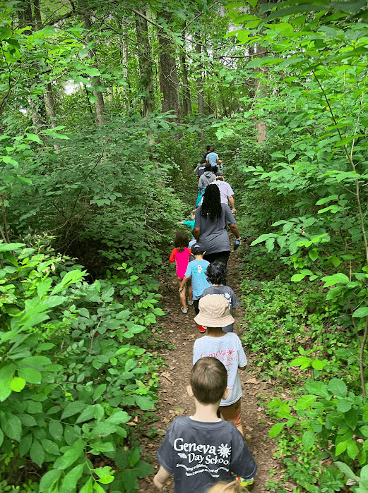 Geneva Method: Children walking through forest