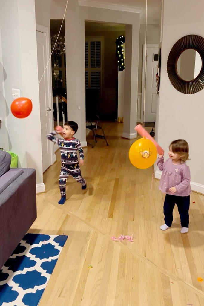 Kid-Friendly Activity: Balloon and Pool Noodle