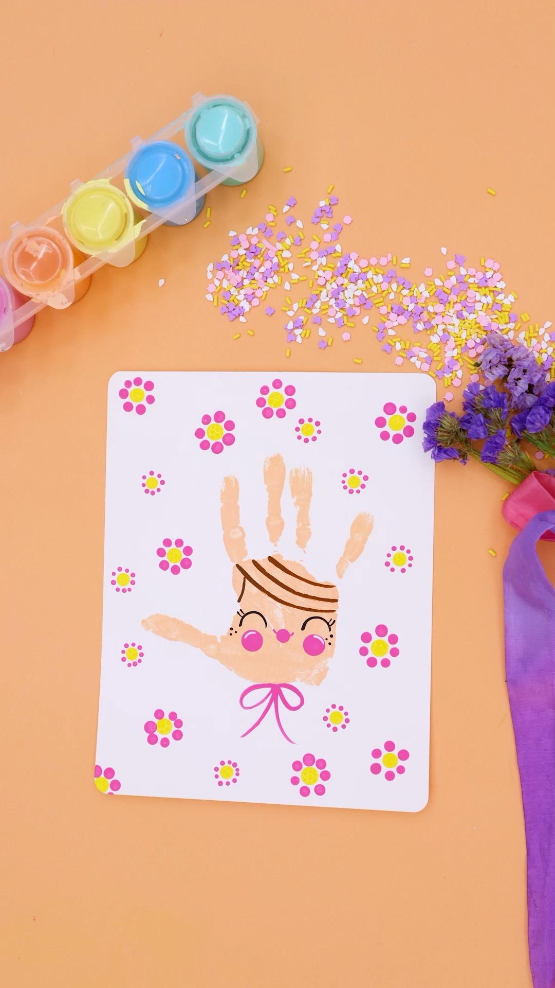 Craft a Mother's Day Handprint Portrait